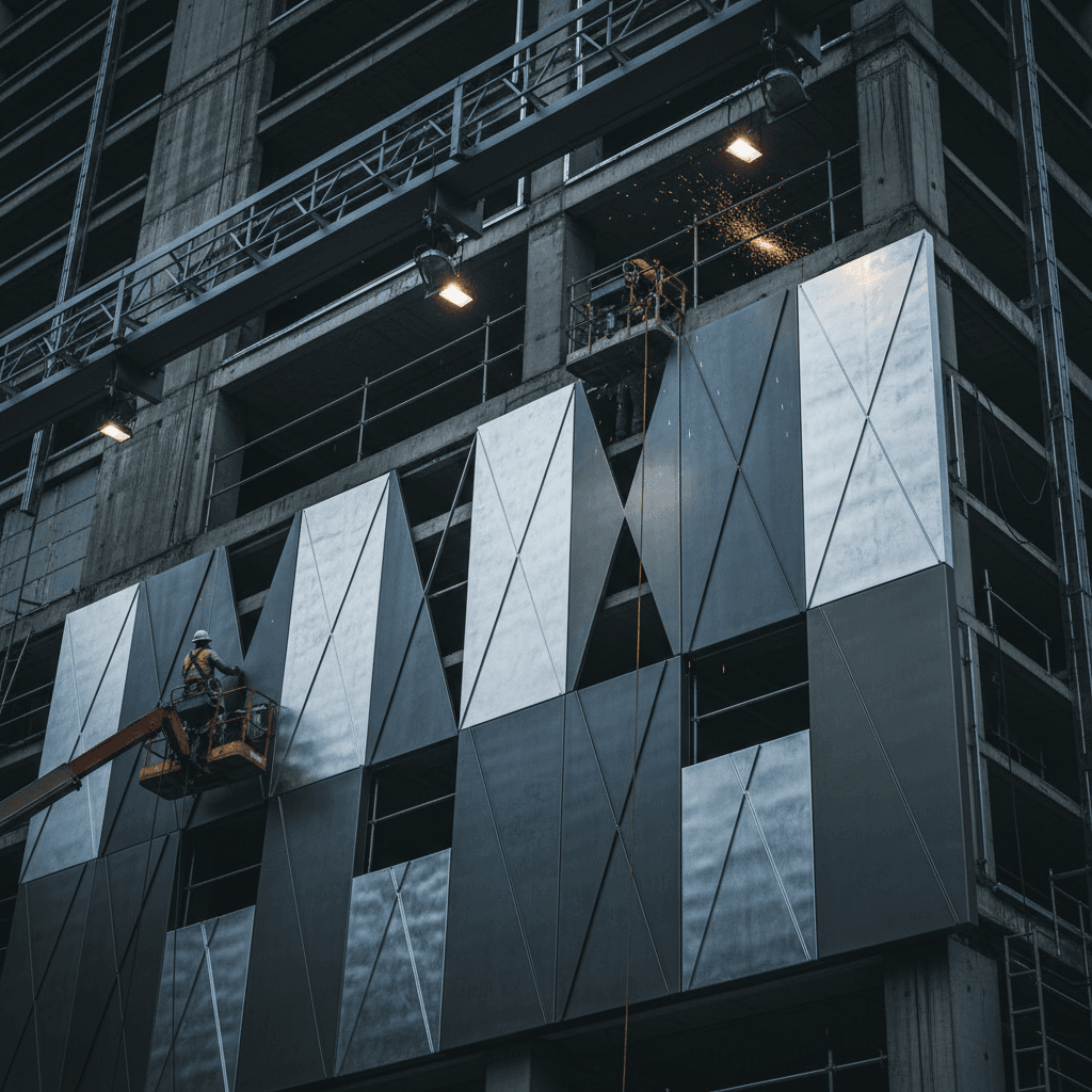 Metal cladding system installation